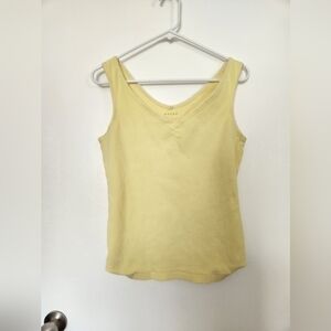 Yellow V Neck Tank